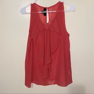 BCX Sheer Coral Tank Size Medium